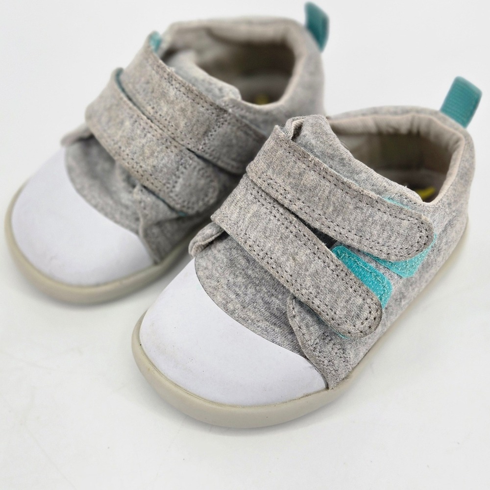 Ten Little Everyday Original Heather Grey Knit Toddler Barefoot Shoes Size 5.5